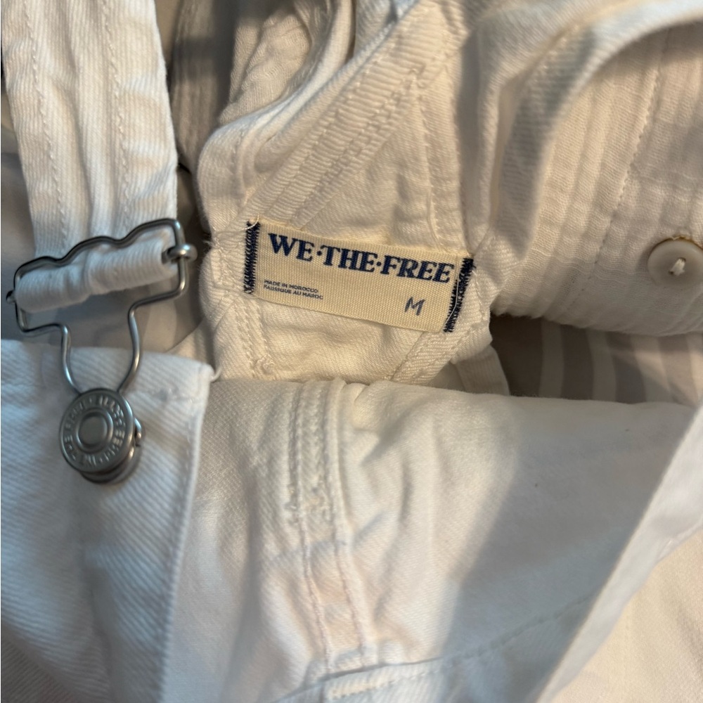 We The Free Ivory Denim Overalls - Picture 3 of 3